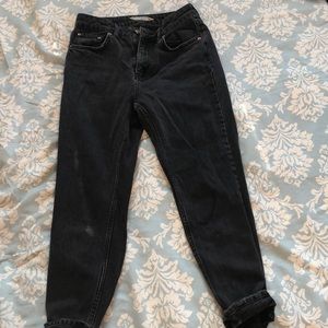Topshop black mom jeans size 26